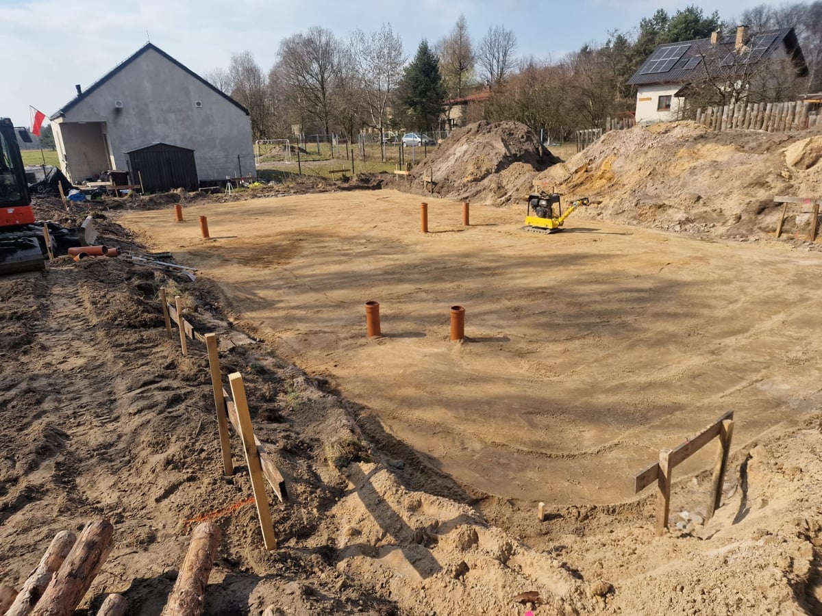 Gotowa podbudowa pod płytę fundamentową — Mikołów